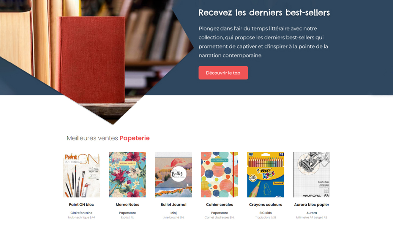 Page de produit de la Librairie Lejeune