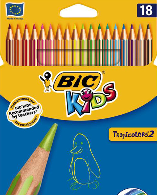 Bic Tropicolors crayons couleurs x18></a><a href=