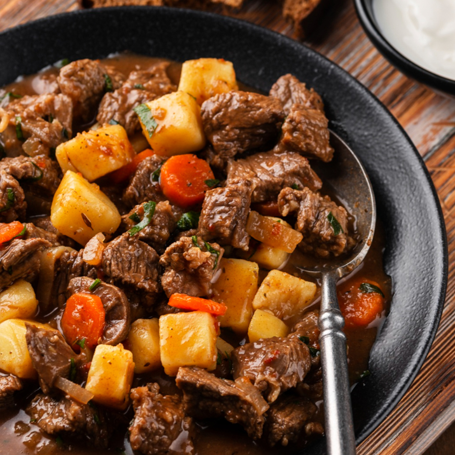 Slow-cooked boeuf bourguignon