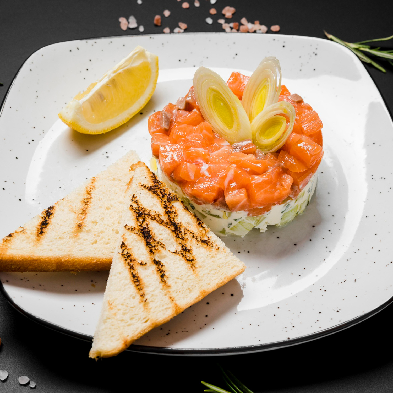 Scottish smoked label salmon